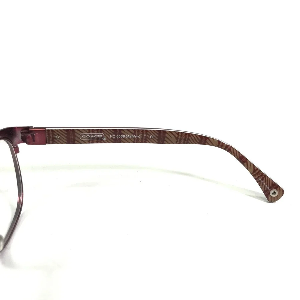Coach Eyeglasses Frames HC 5039 Ashlyn 9134 Satin Burgundy Cat Eye 51-16-135